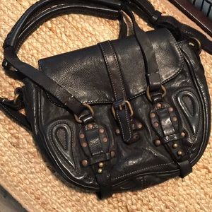 All Saints Crossbody Leather Handbag